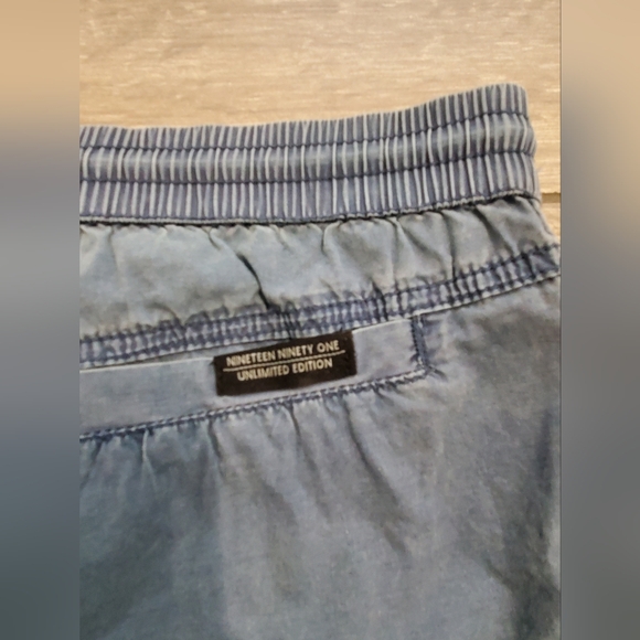 COTTON ON men's 100% cotton black blue casual basic pull-on shorts • bundle of 2 - Picture 4 of 12